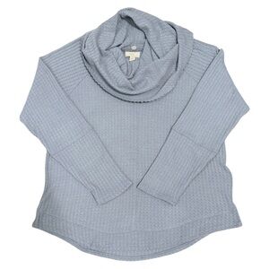 Cupid (GUC) Light Gray Blue Cowl Neck Lightweight Sweater Size Large